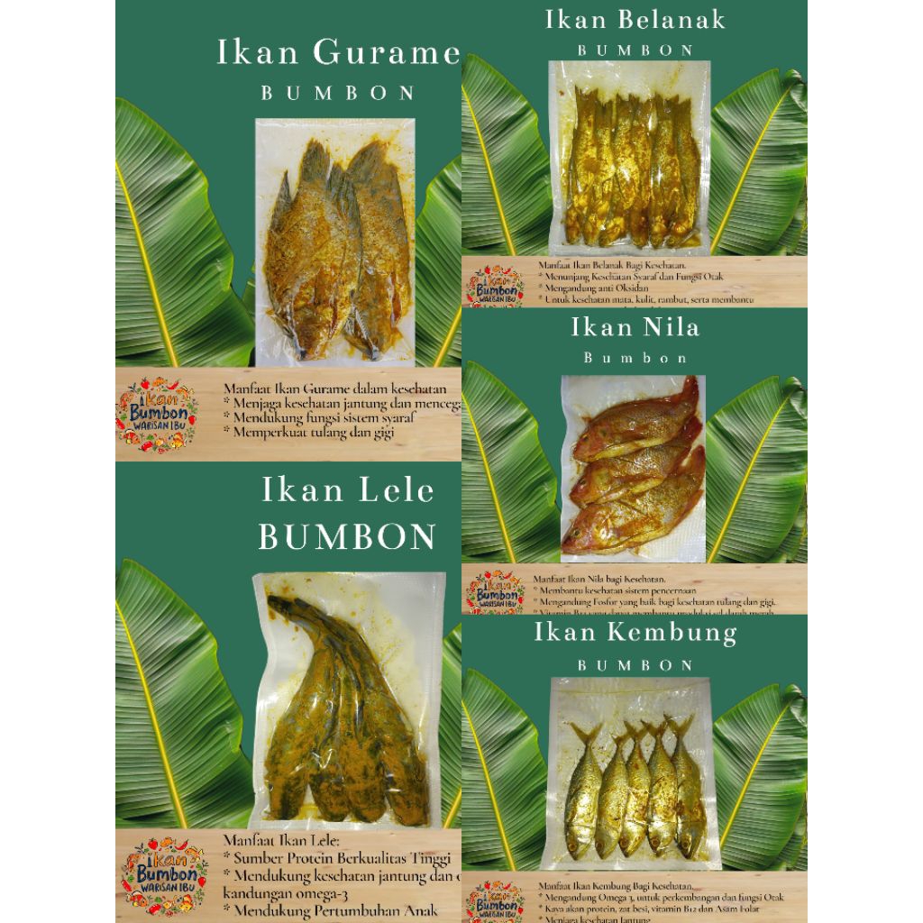 Ikan Frozen , Ikan Lele , Ikan Nila , Ikan Belanak , Ikan Kembung , Ikan Gurame , Ikan Bumbu Kuning 