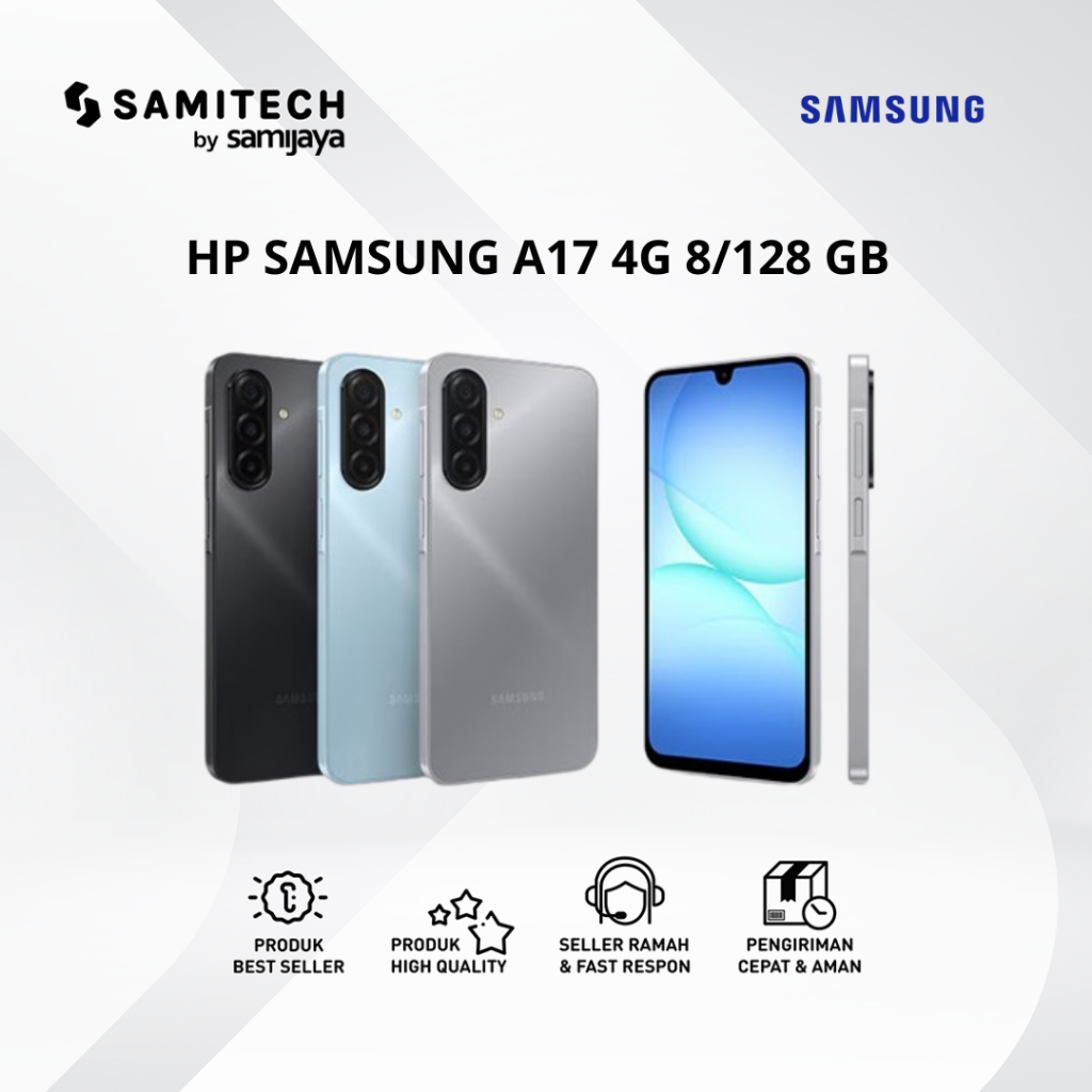 HP SAMSUNG GALAXY A17 4G 8/128 GB RAM 8 PENYIMPANAN 128GB NEWREPACK