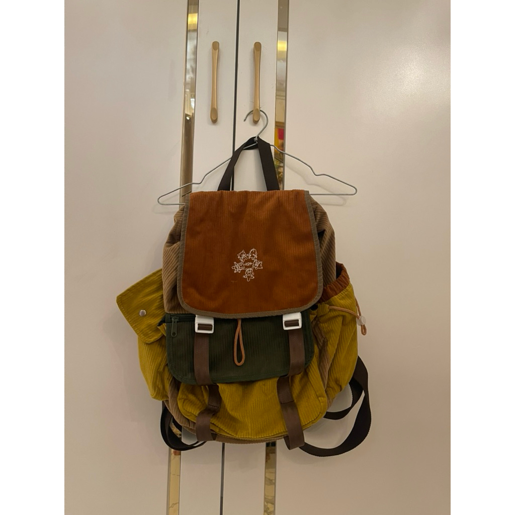 preloved CRSL CRSL Mustard Gravel Backpack  |Tas Traveling | Unisex Pria Wanita | Tas sekolah | Tas 