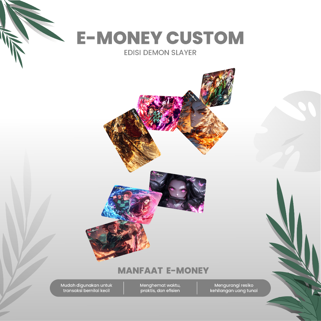 Demon Slayer Kartu E-Money Custom Unik Edisi Demon Slayer