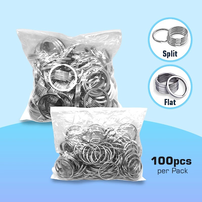 Gantungan Kunci Split 22mm dan Gantungan Kunci Datar 28mm(100PSC)