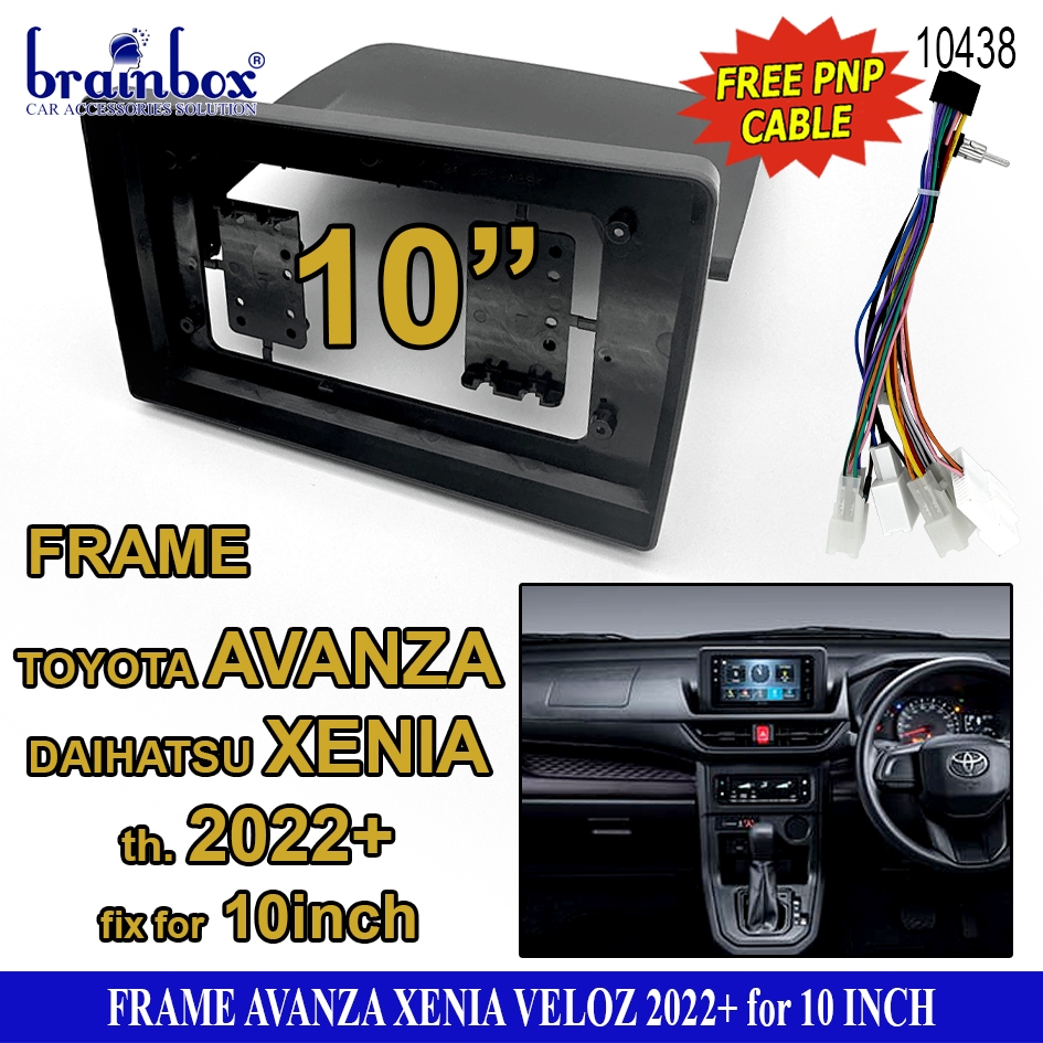 Frame Head Unit Android Toyota Avanza & Daihatsu Xenia 2022+ 10 Inch Bingkai Panel TV Mobil