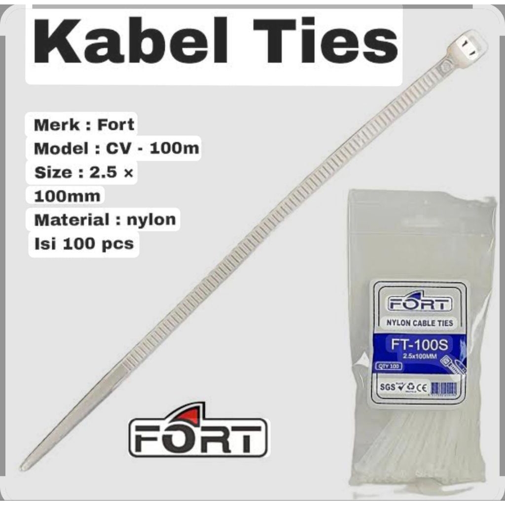 kabel ties pengikat makanan / tali segel makanan plastik