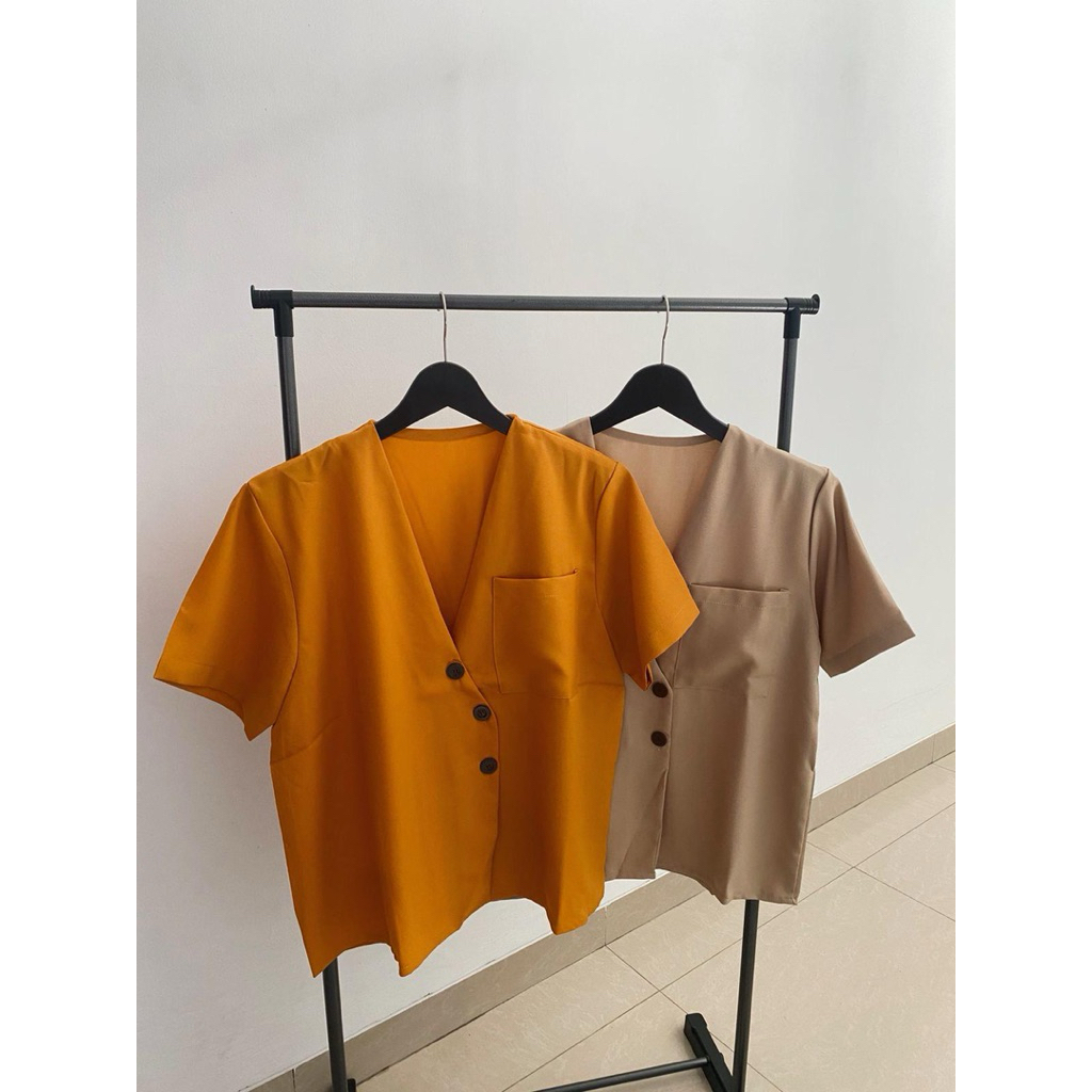 V1010 BAJU WANITA / KEMEJA WANITA / BAJU ATASAN WANITA / BAJU KERJA WANITA / KEMEJA KERJA WANITA / B