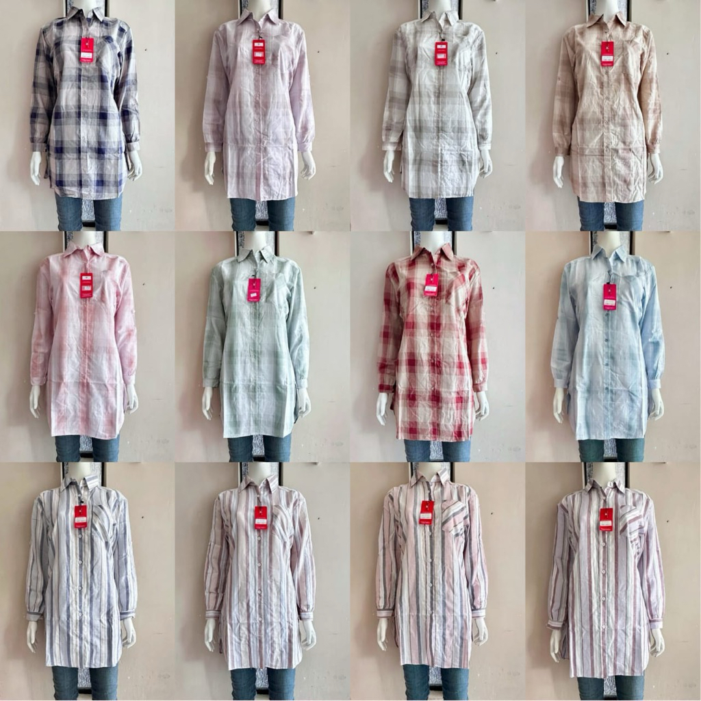 kemeja tunik 3c katun
