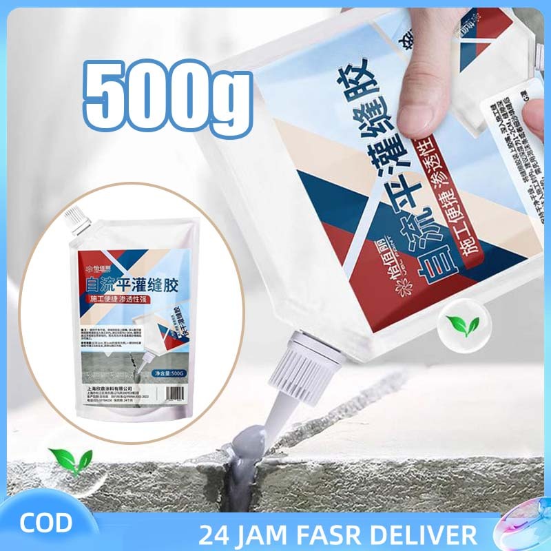 500G Lem Beton Super Kuat Lem Beton Anti Retak Cepat Kering Lem Sealent Tembok Penambal Beton Retak 