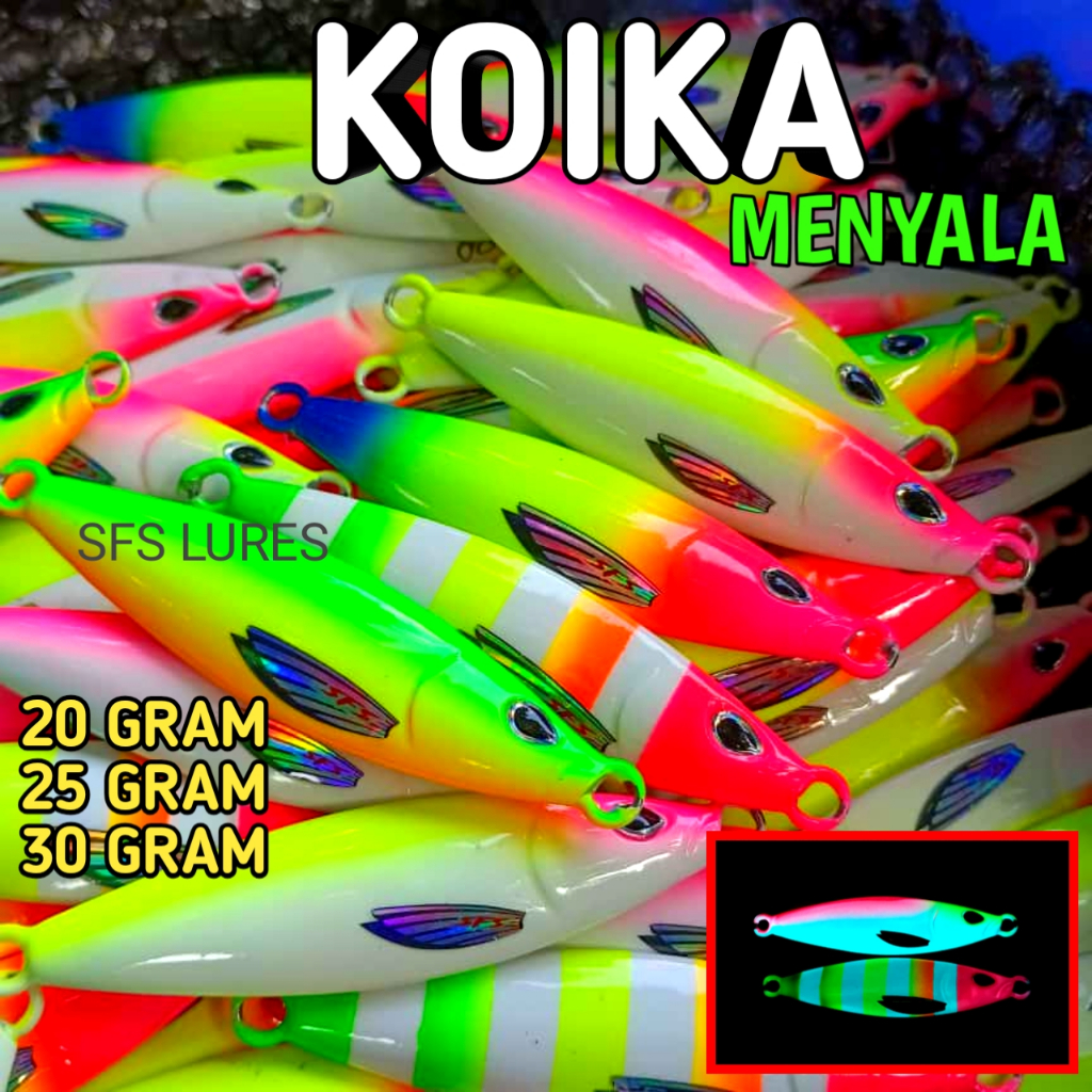 Metal jig full gid 20gram 25gram 30gram Micro jig UV metal jig 25gram metal jig 30gram Glow in the d