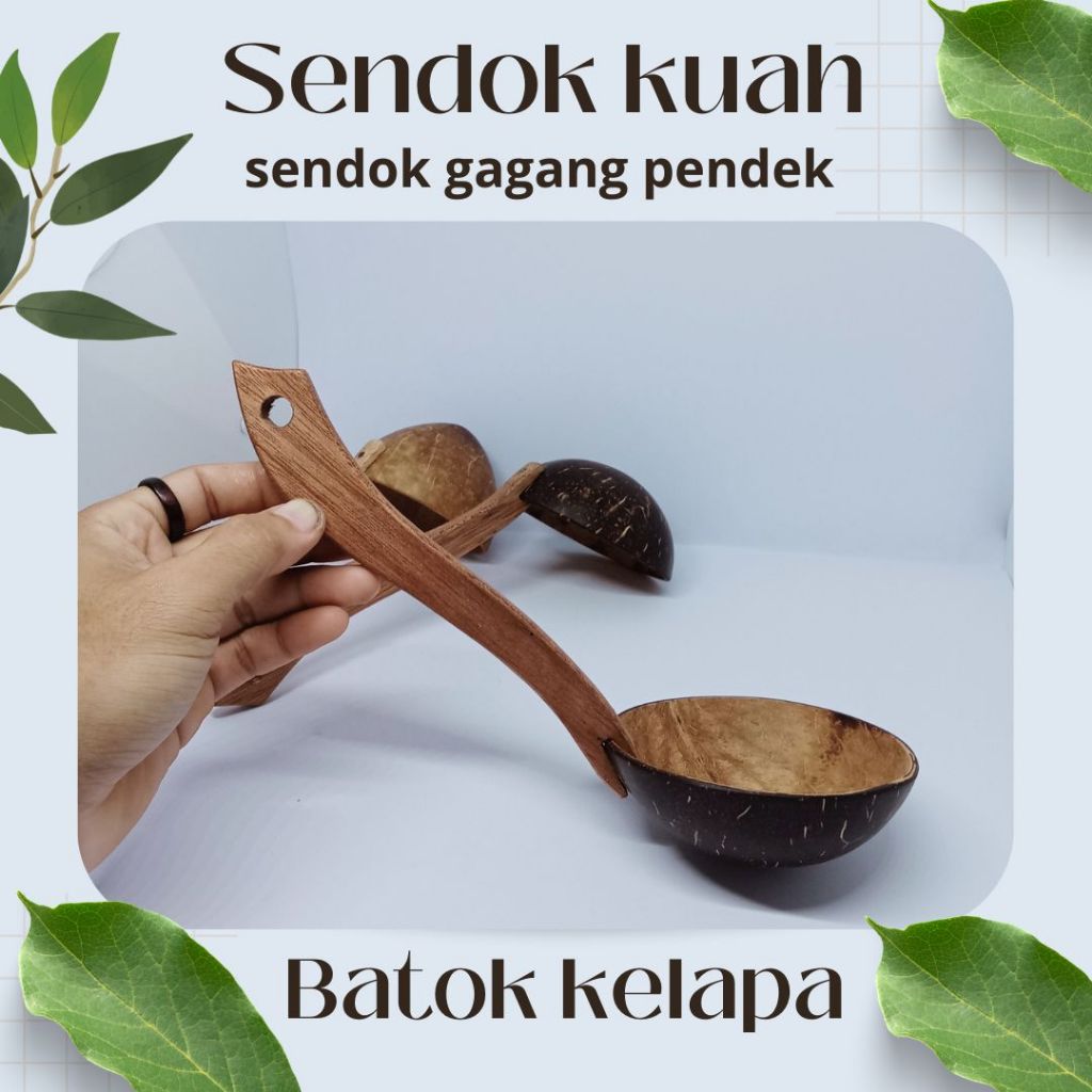 sendok sayur gagang pendek sendok batok kelapa irus sayur batok kelapa irus tumis sayur tahan panas