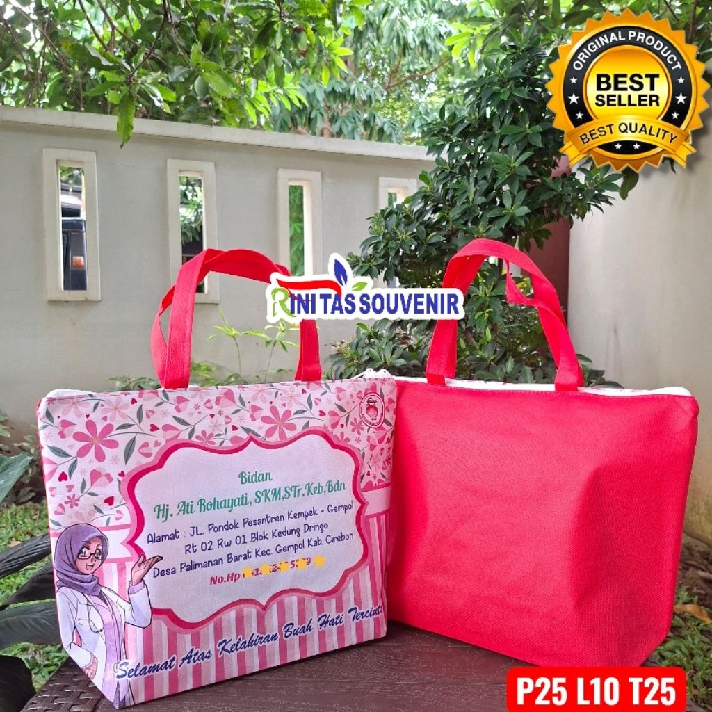 Tas Resleting Trapesium Tas Bidan Resleting Tas Partus Bidan