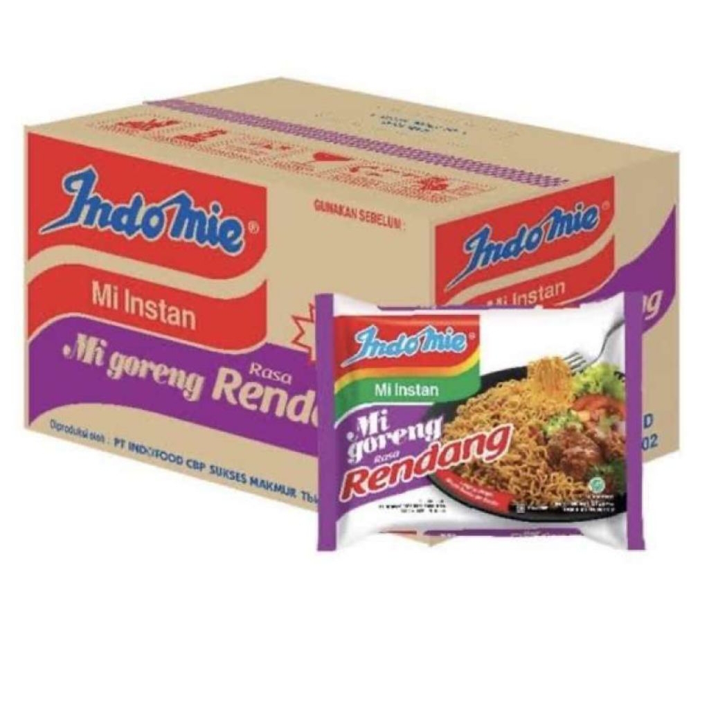 Indomie mie goreng rasa rendang / 1 dus isi 40