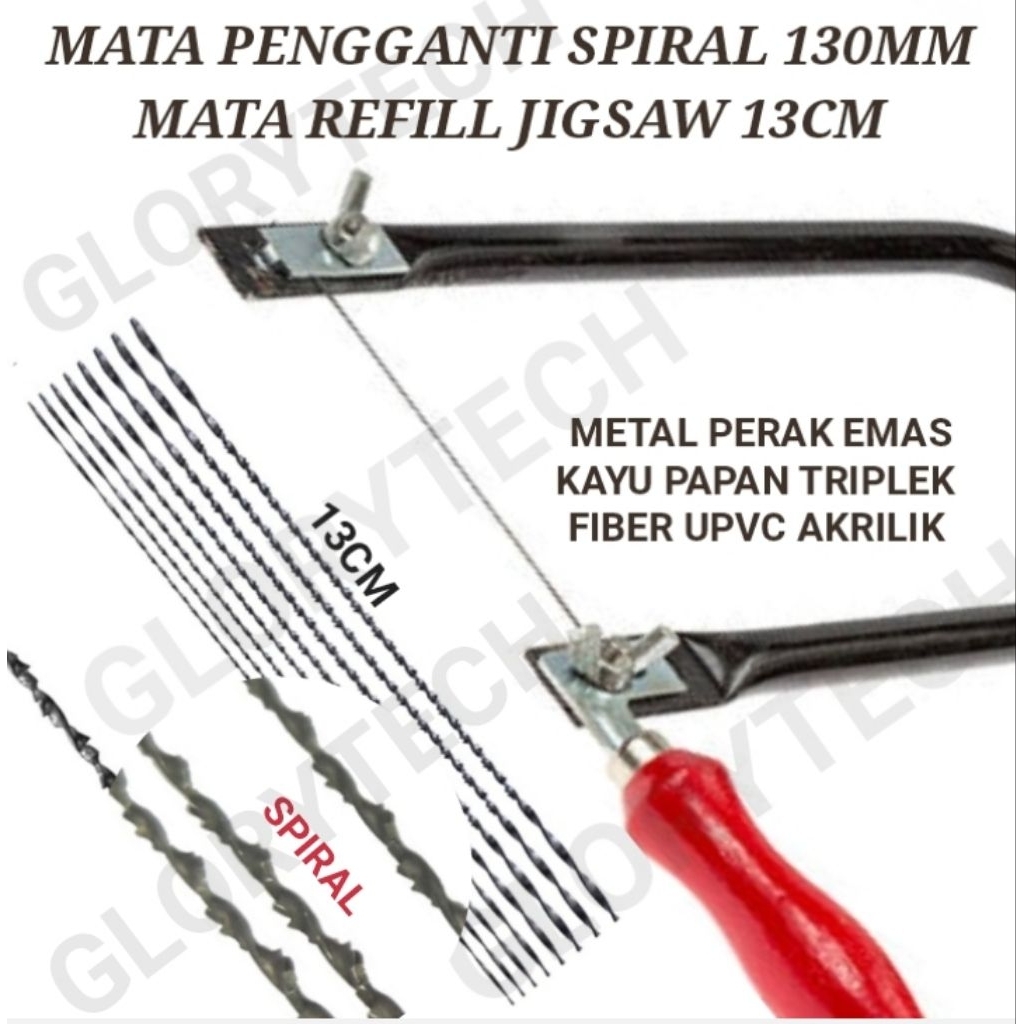 Scroll saw spiral blade / Mata gergaji Scroll saw/ Mata Gergaji Ukir  Spiral