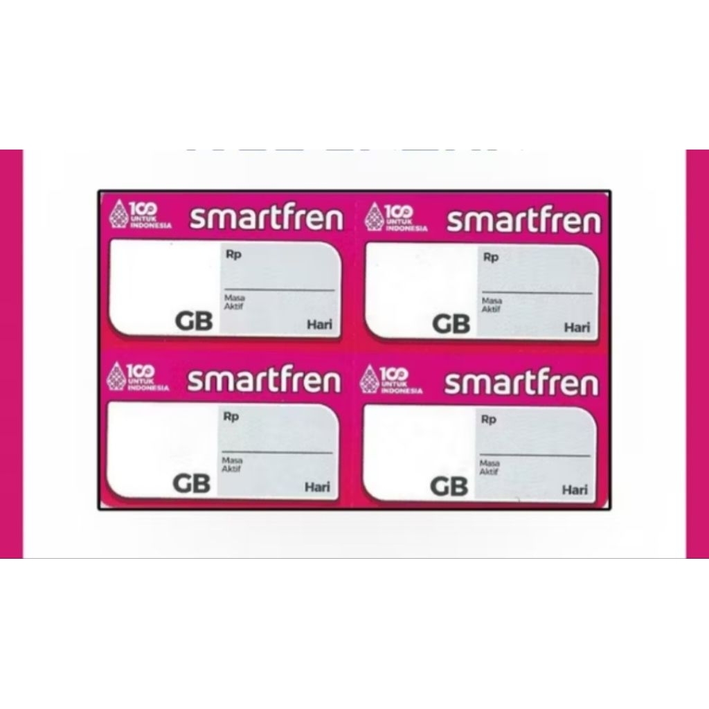 Voucher kosong smartfren bahan inject