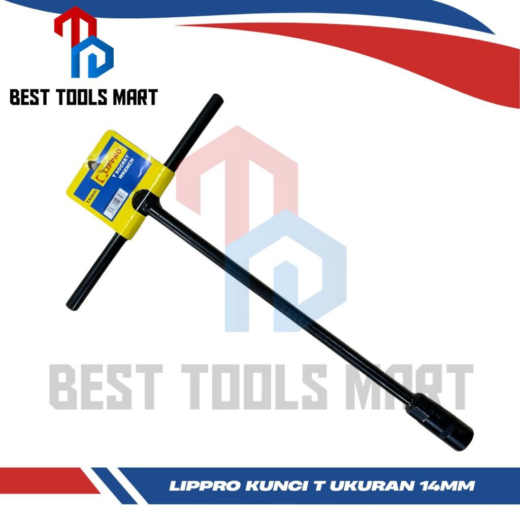LIPPRO Kunci Sok Sock Shock T - Kunci T Lippro Pilih Ukuran 8 10 12 14 mm LIPPRO Kunci Sok Sock Shoc