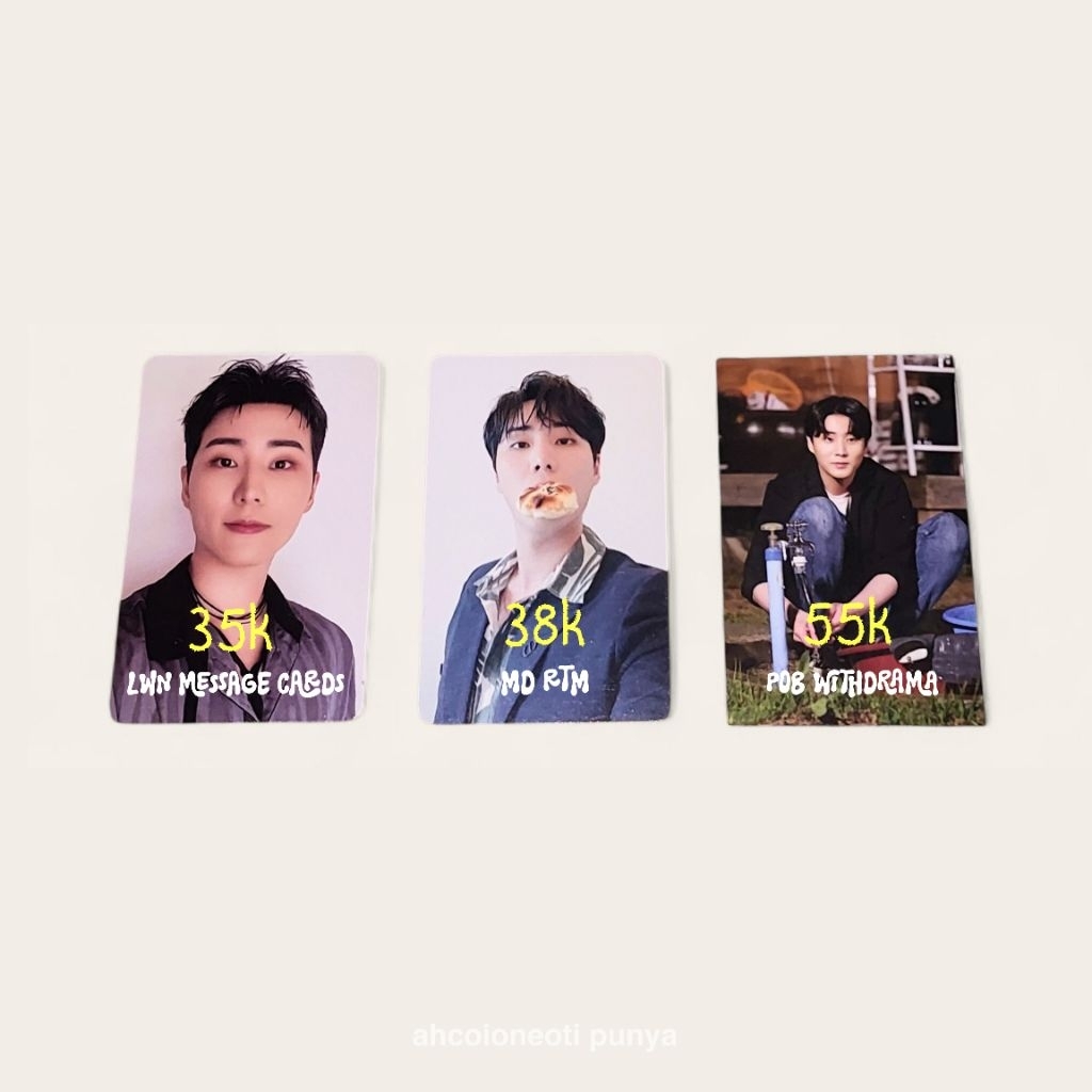 [READY STOCK] DAY6 PHOTOCARD (POB JYPSHOP, DOWOON OOTB, LWN MESSAGE CARDS, MD RTM, POB SUMMER MELODY
