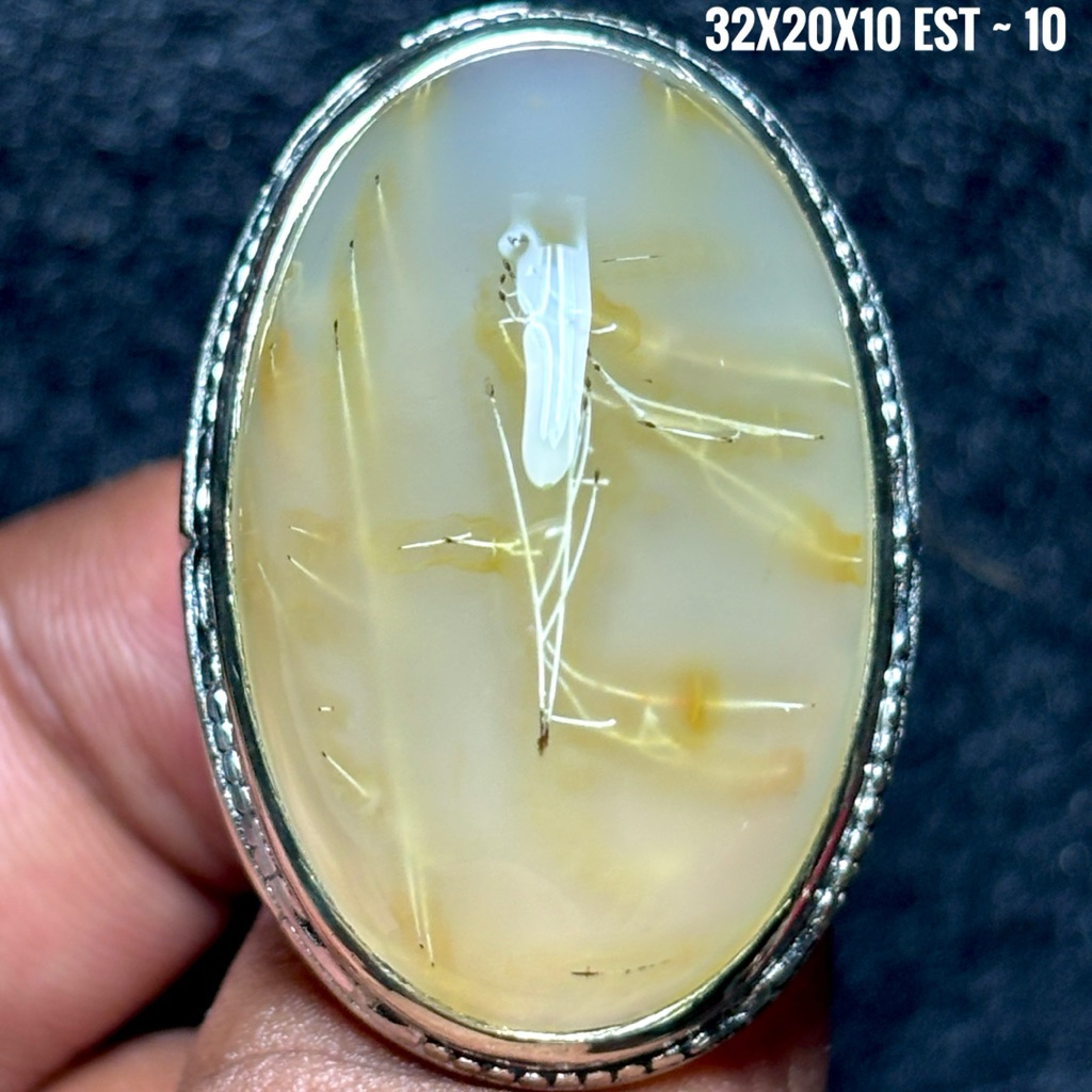 NATURAL BATU AKIK SERAT CENDANA EMAS JUMBO JENONG