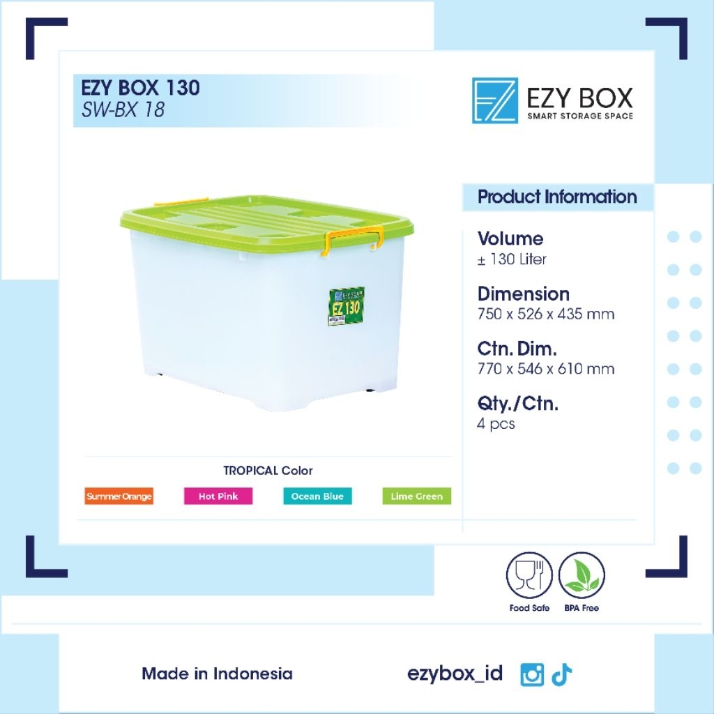 Ezy Box Container 130 Liter