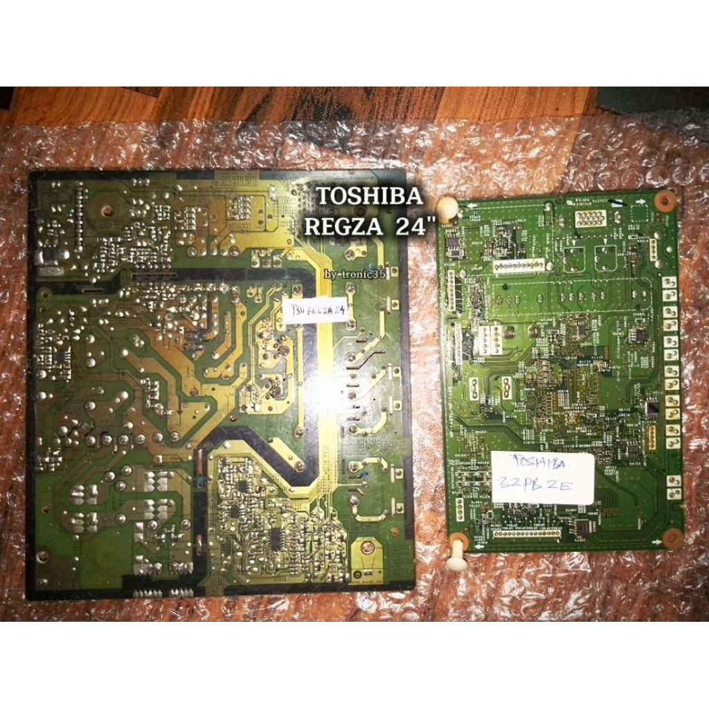 mesin psu tv led toshiba regza24' bekas normal original