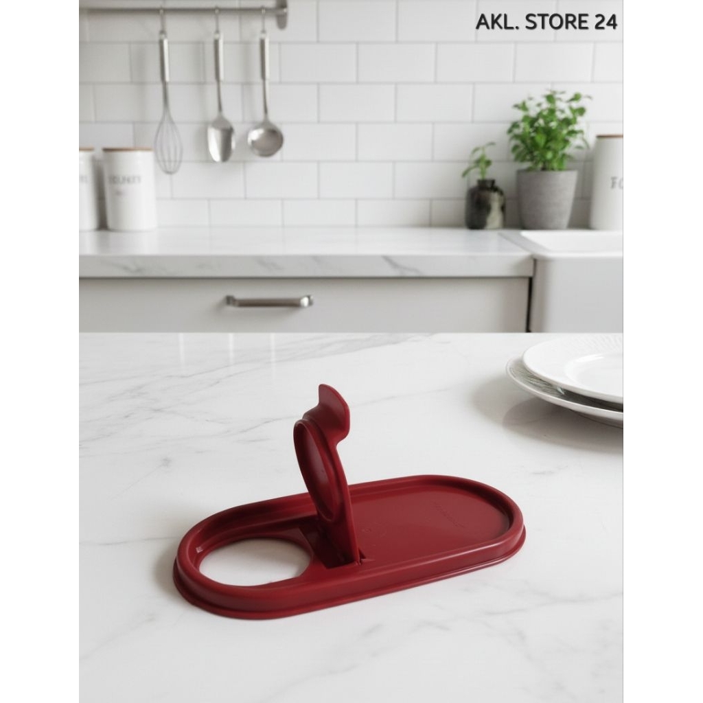 Tutup Oval Sereal Berkatup Tupperware Baru