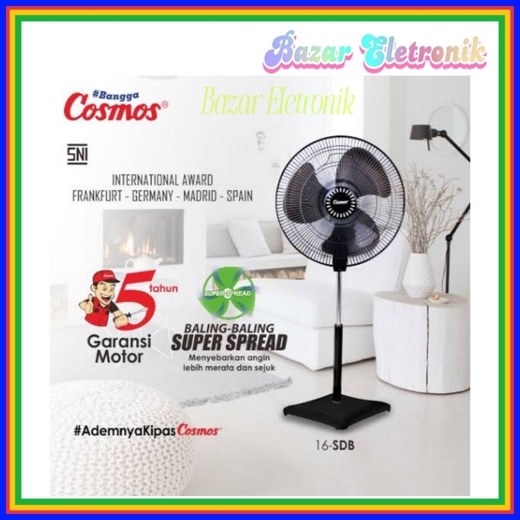KIPAS ANGIN BERDIRI COSMOS 16SDB / STAND FAN COSMOS 16SDB / COSMOS 16 SDB