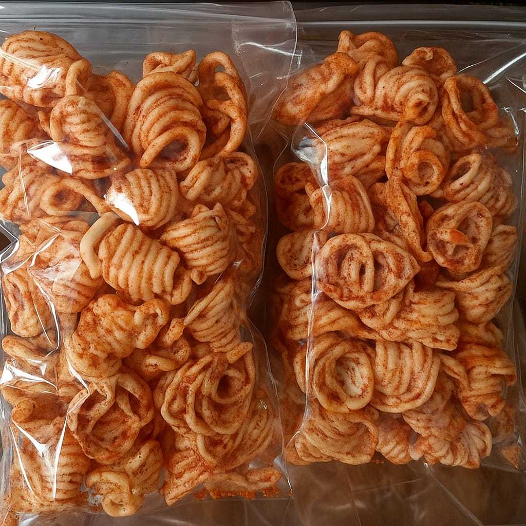 KERUPUK KEONG EXTRA PEDAS 250GR/SEBLAK UDEL PEDAS / RASA PEDAS