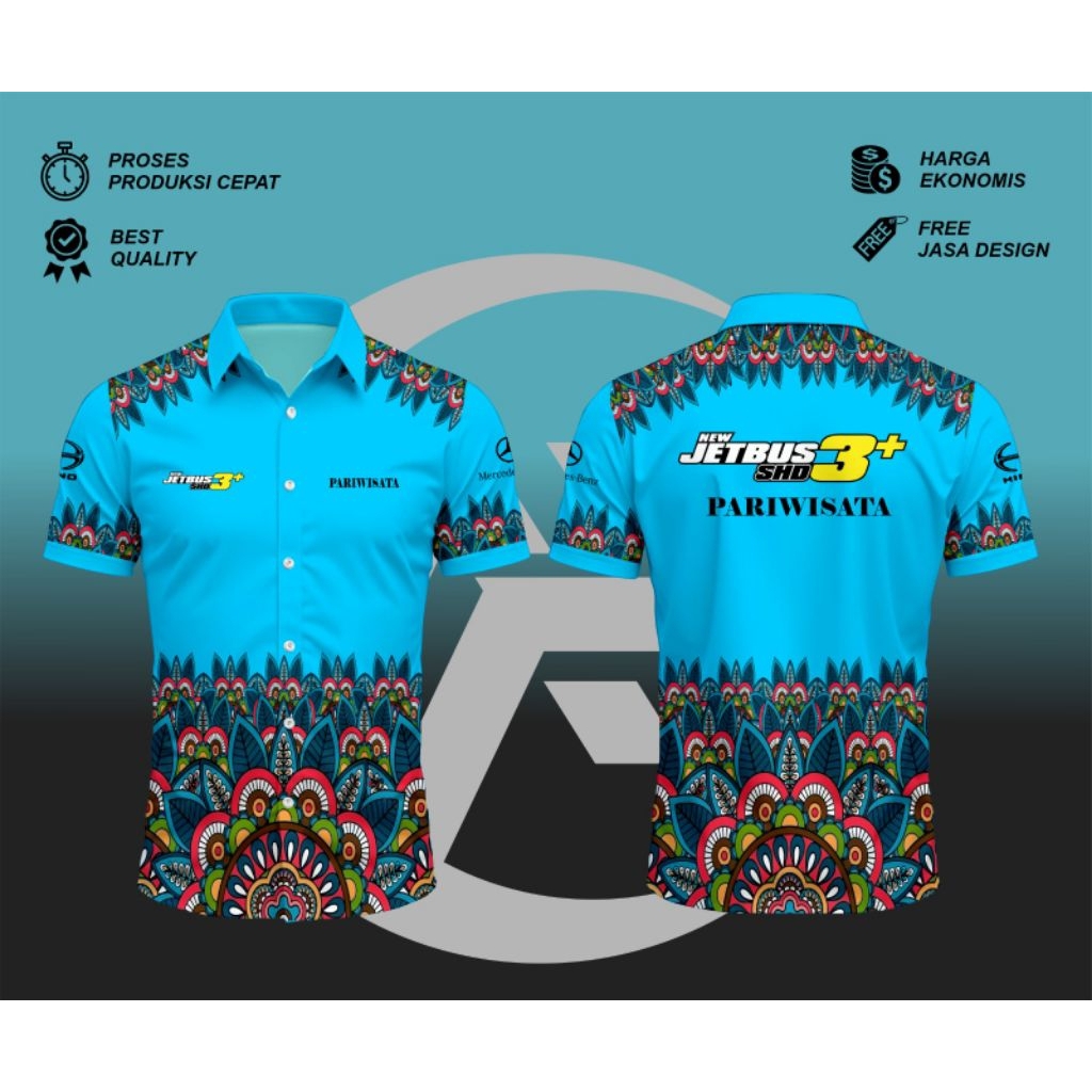 kemeja printing custom premium