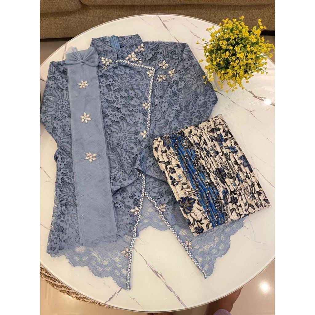 Setelan kebaya Janggan Arumi anak/ kebaya wisuda Anak/ kebaya hijab anak/ kebaya modern