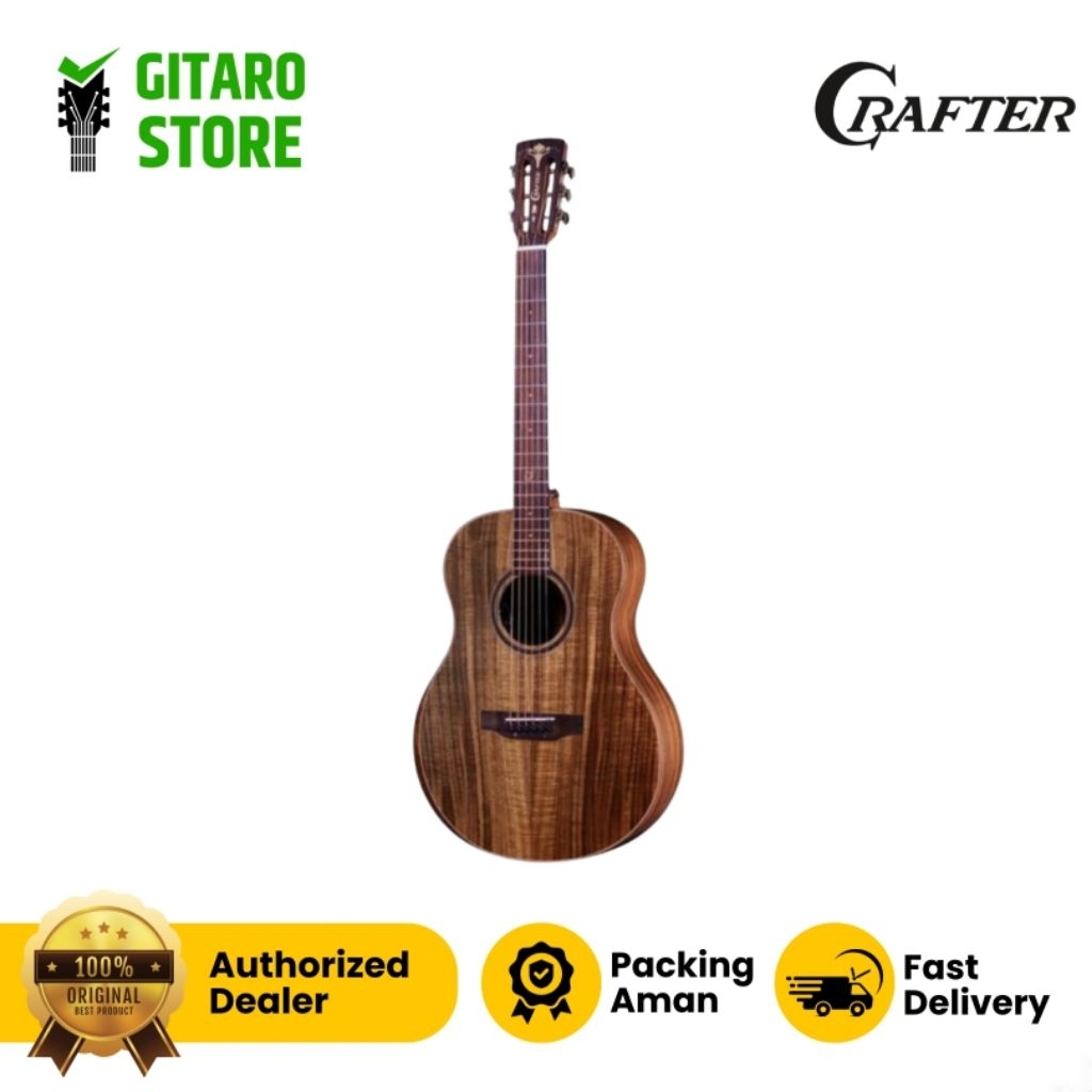 Gitar Akustik Elektrik Crafter Grand Mino ALK Ds2 Pro + Tuner