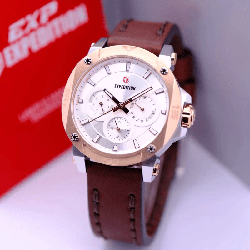 Jam Tangan Expedition Wanita E 6606 B / 6606 ORIGINAL CHRONOGRAPH Bekas Second Like New