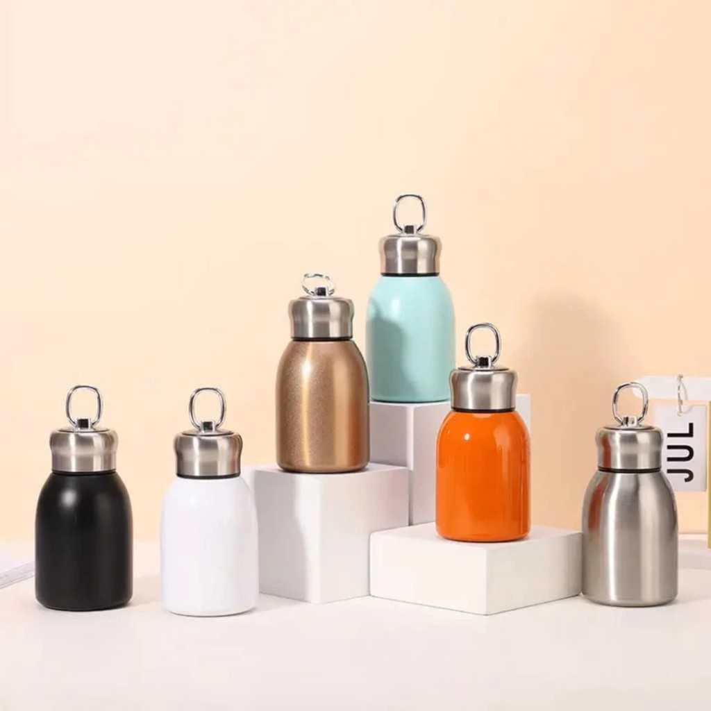 BAS Mug Stainless Steel 300 ML/ Botol Minum Termos Mini 300ML / Tumbler Kopi Panas Travel