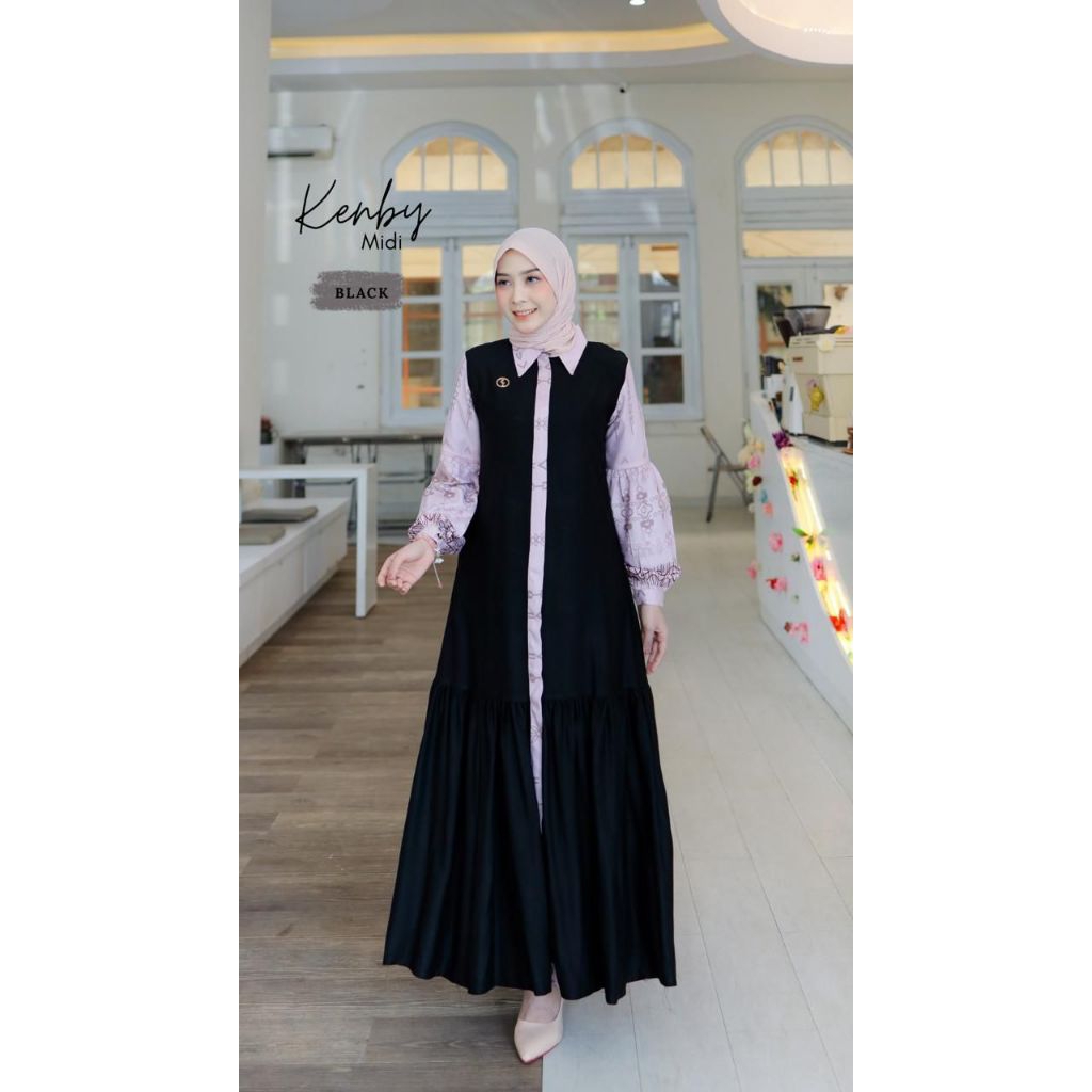 KENBY MIDI DRESS BY HAYFA✅
