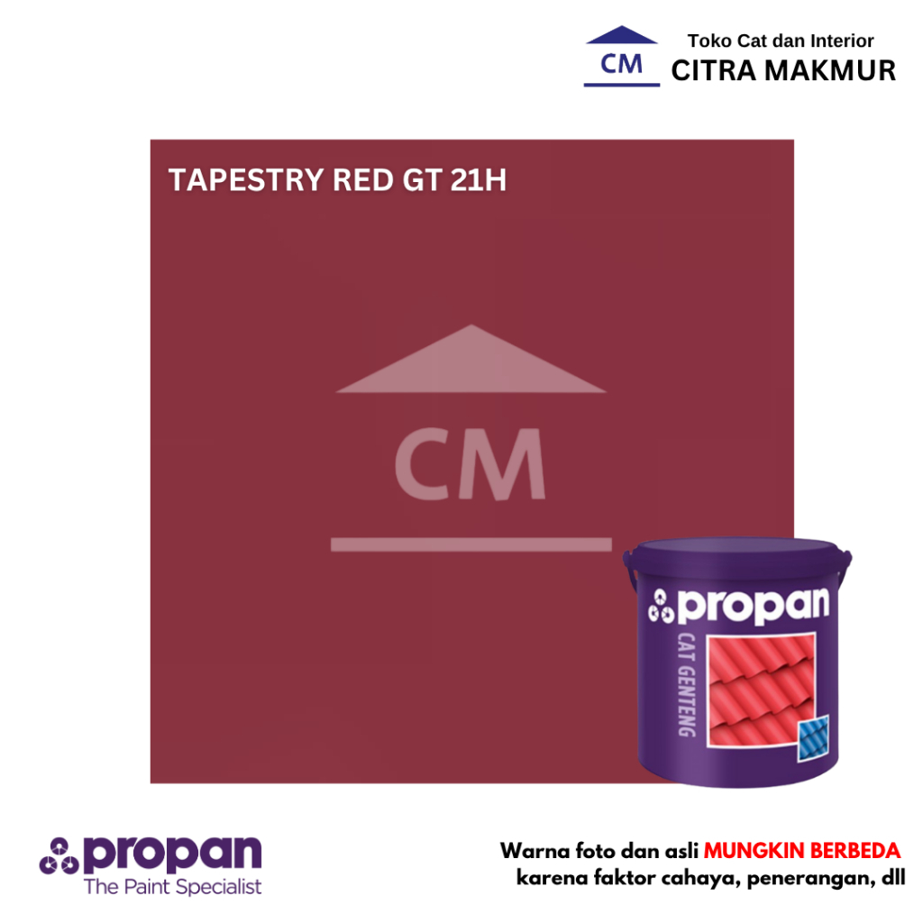 Propan CAT GENTENG 20 Kg - Tapestry Red 21H