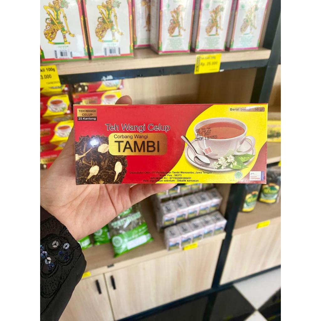 Teh Wangi Corbang Celup, Teh Tambi, Corbang Wangi Tambi 50gr, 25 Kantong