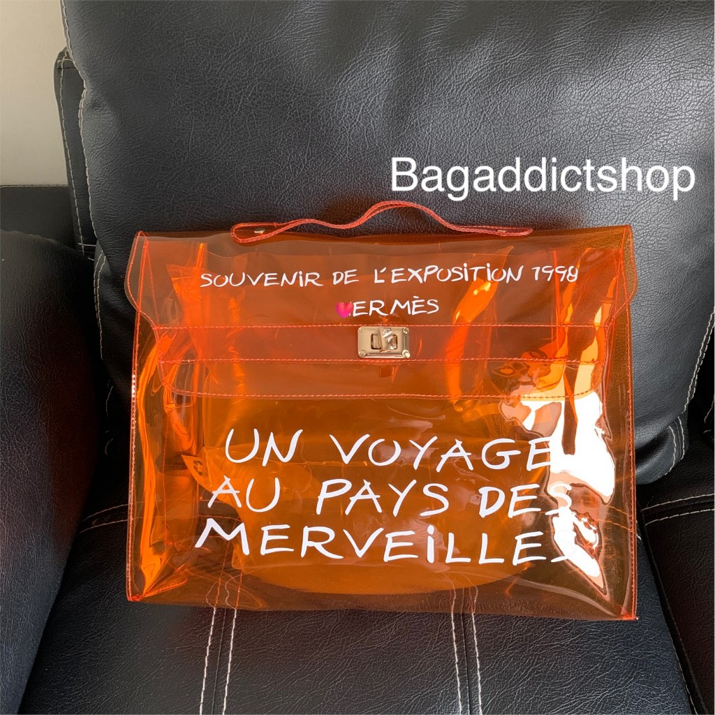 BagAddict Tas H Wanita Kulit Asli K Vinyl Orange SHW