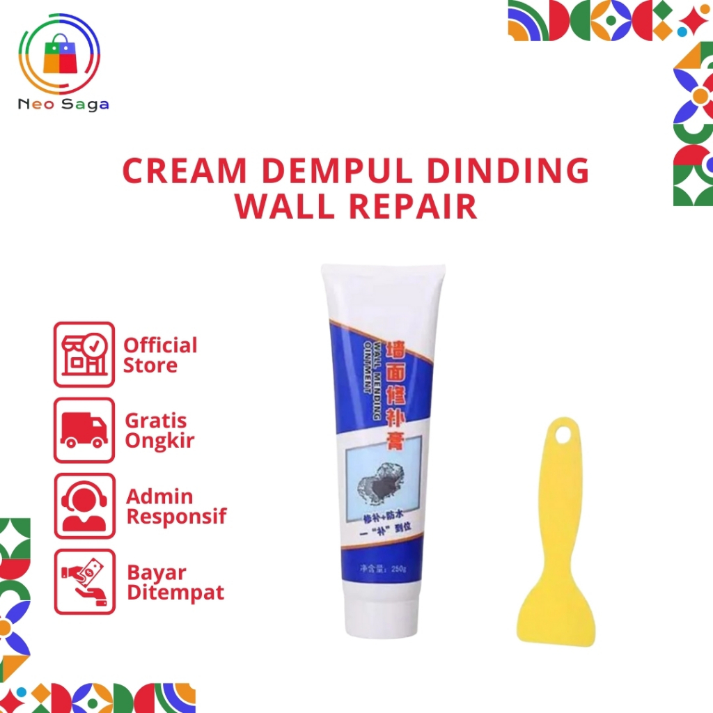 Dempul Dinding Tembok Wall Repair Cream Wall Mending Oinment
