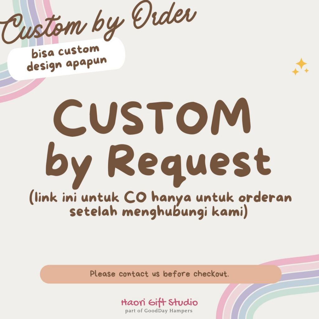 CUSTOM by Request - by.haori x Haori Gift Studio sticker patch waterproof non waterproof