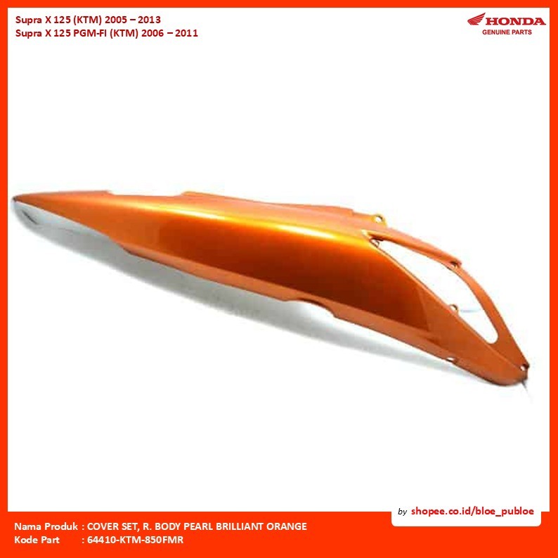 COVER SET, R. BODY PEARL BRILLIANT ORANGE/64410KTM850FMR