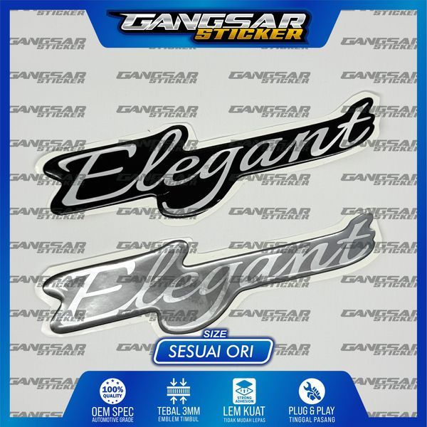 emblem timbul elegant suzuki ertiga / emblem elegant ertiga / emblem suzuki ertiga elegant