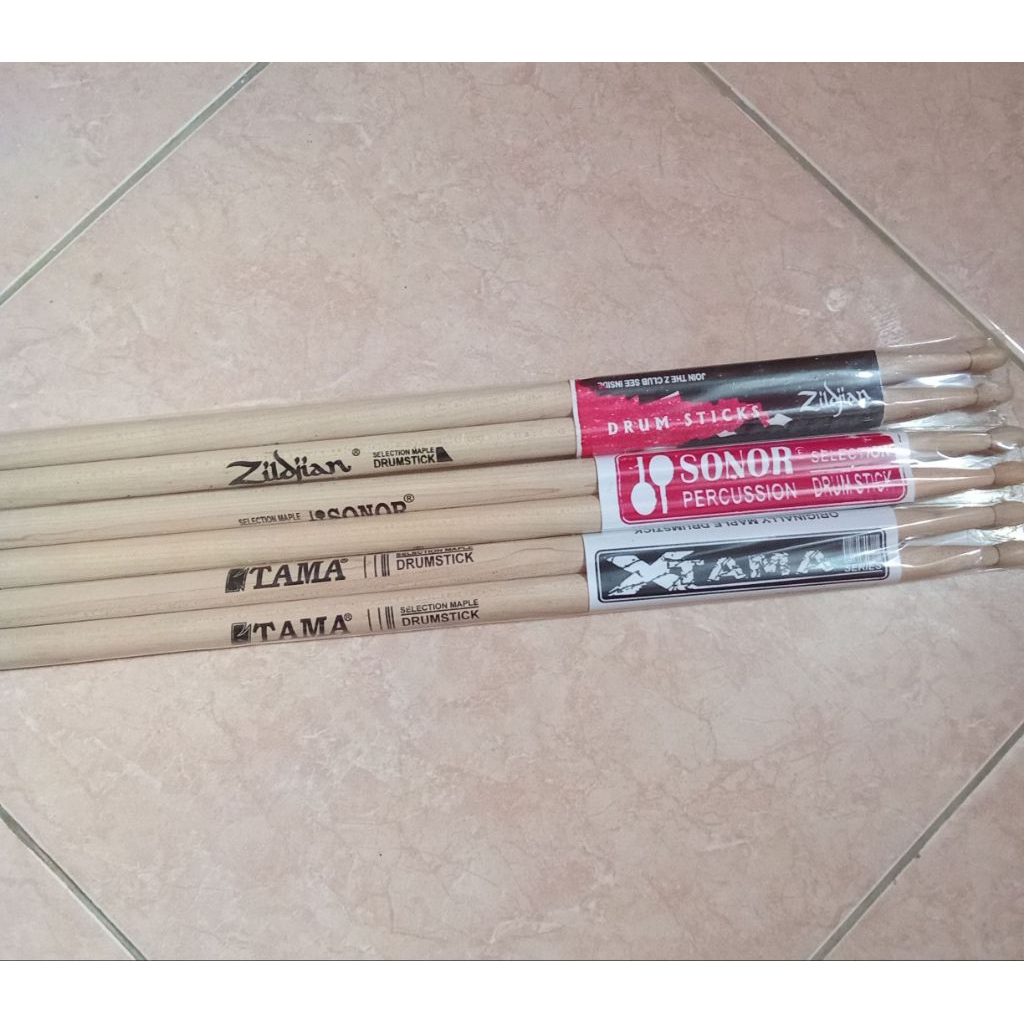 STIK DRUM MERK TAMA ZILDJIAN SONOR