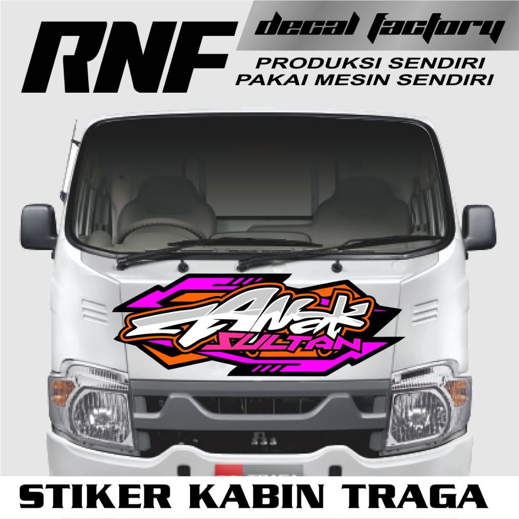 Stiker Traga Anak Sultan, Stiker Decal Traga
