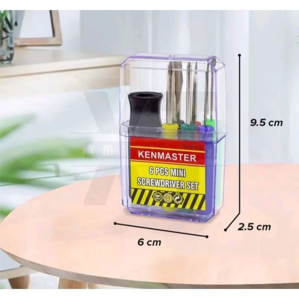 KENMASTER Obeng Set min plus mini 6pcs screwdriver Kenmaster