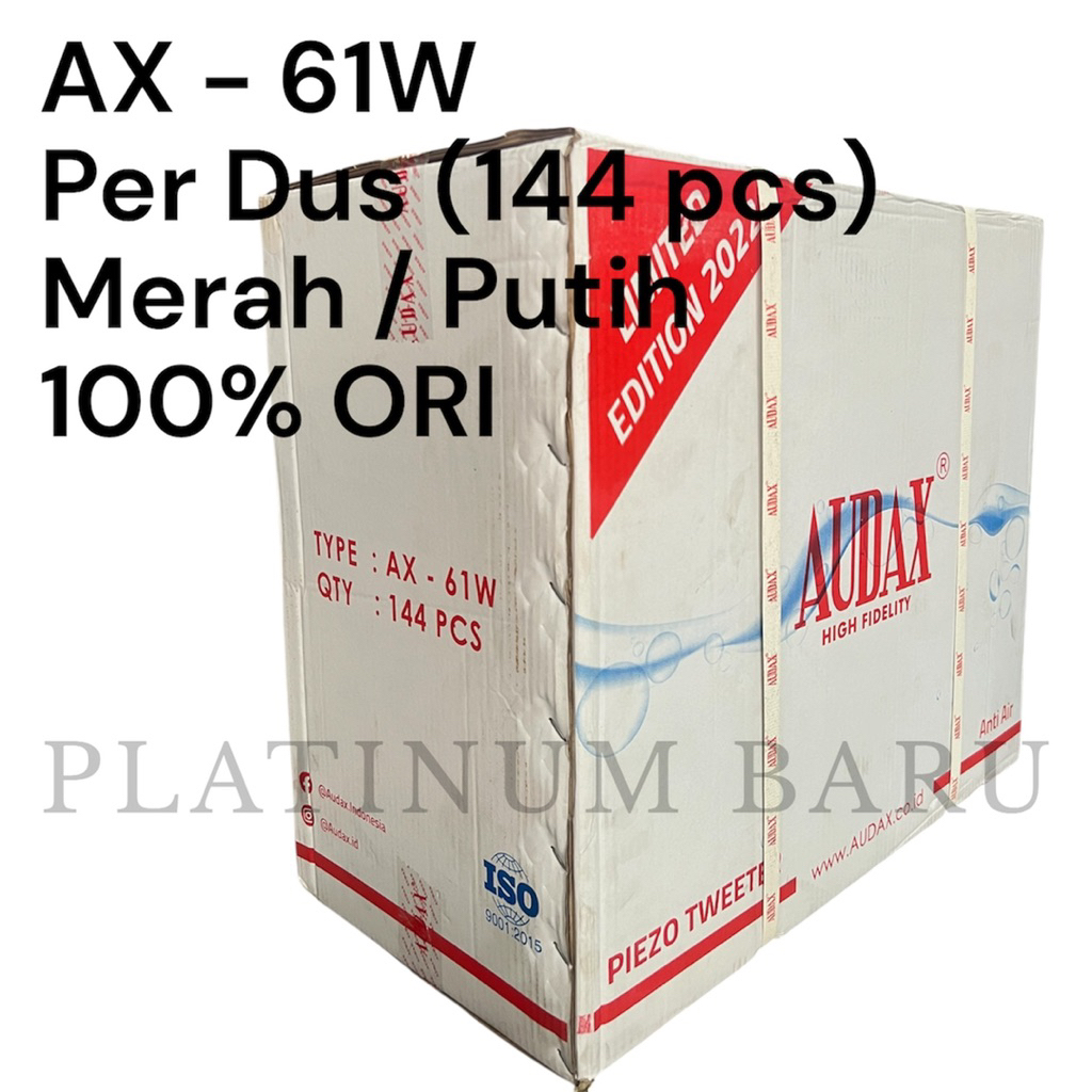 Per Dus 144pcs - Tweeter Walet Original Asli AUDAX AX 61W / AX-61W / AX61W Twitter Speaker Walet