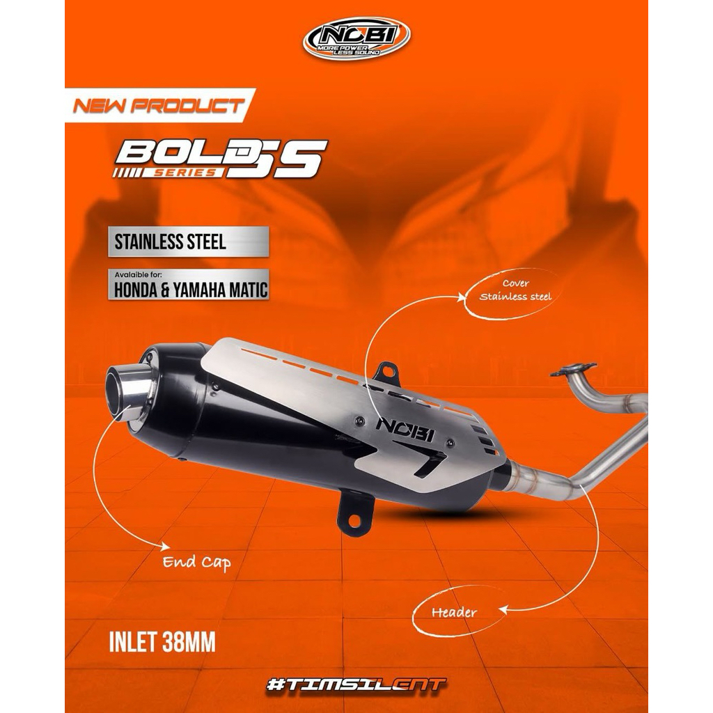 KNALPOT STANDARD RACING NOBI BOLD SS