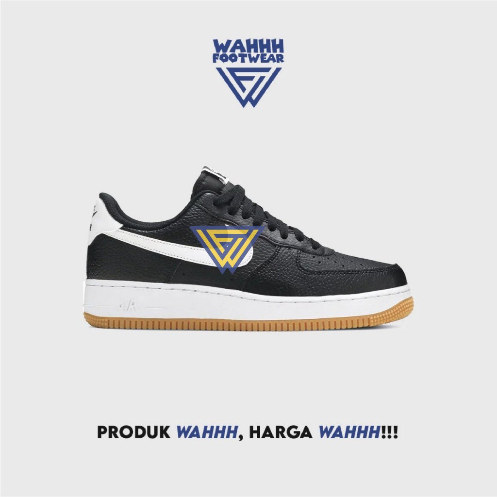 NK Air Force 1 Low '07 - Black White Gum Original