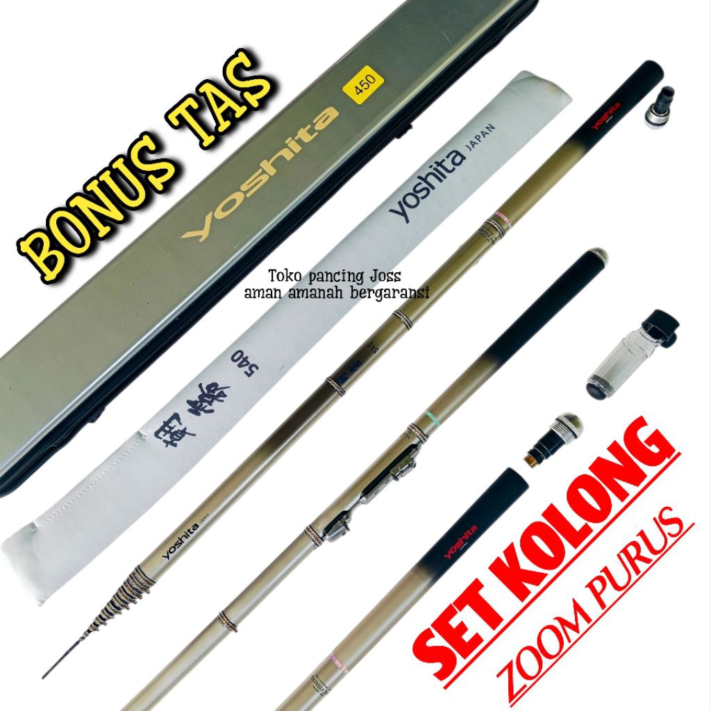 TEGEK KOLONG YOSHITA ASAGIRI JAPAN 450 & 540 , BONUS TAS PANCING