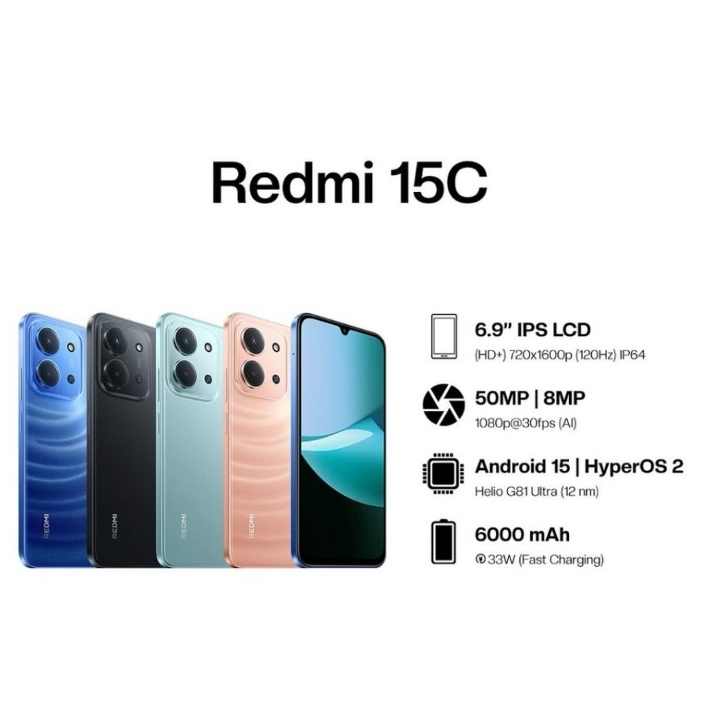 redmi 15c ram 6 rom 128