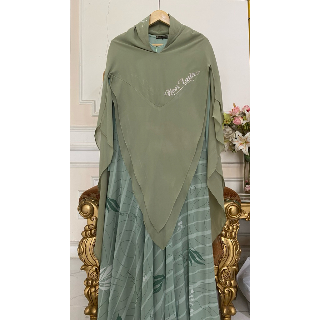 FLASH SALE SET DRESS KHIMAR by LAILA GHANI | Dress Syar’i | Set Gamis | Set Dress