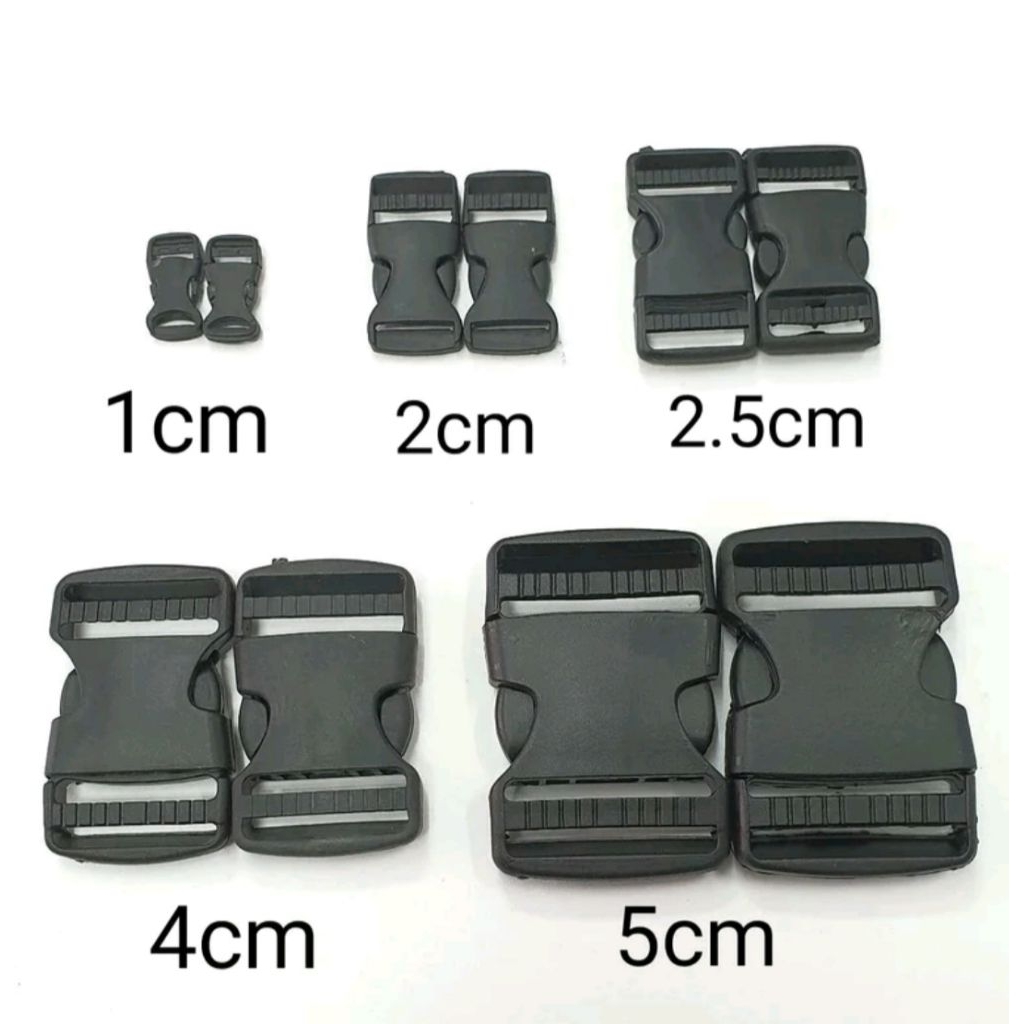 kunci sodok buckle ,kunci tas plastik ukuran 5 cm
