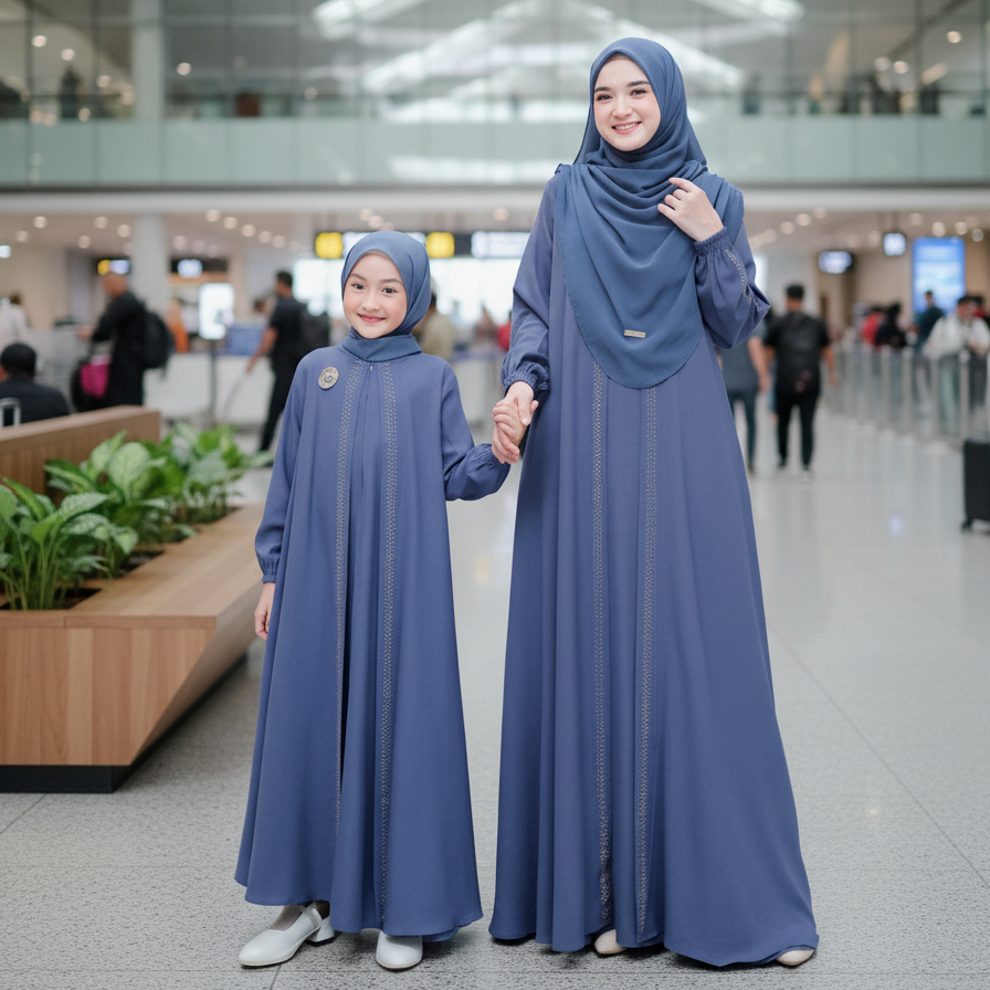 Gamis Laurent Couple Ibu Dan Anak Perempuan Mewah / Gamis Terbaru /Gamis Pesta Mewah Elegan