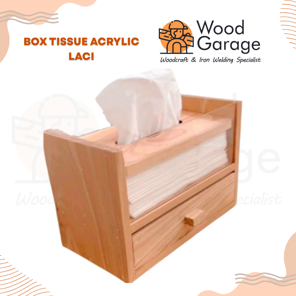 Box Tissue Acrylic Laci