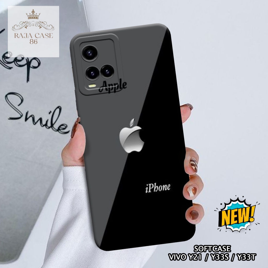 Case Vivo Y21 / Y33s / Y33t - casing Vivo Y21 - Motif case Logo - Pelindung handphone - Vivo - Softc